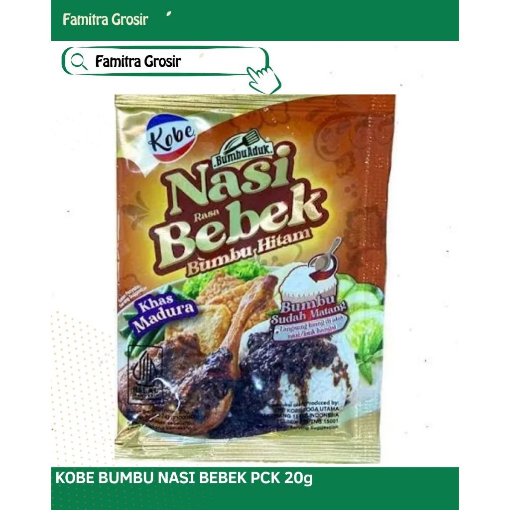

KOBE BUMBU NASI BEBEK /BUMBU INSTANT KOBE