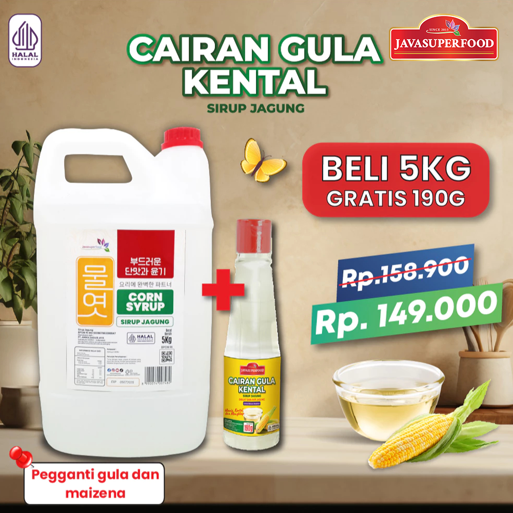 

[HALAL] CORN SYRUP JAVA SUPER FOOD (5KG & 10KG) / SIRUP JAGUNG / PEMANIS JAGUNG / MULYEOT