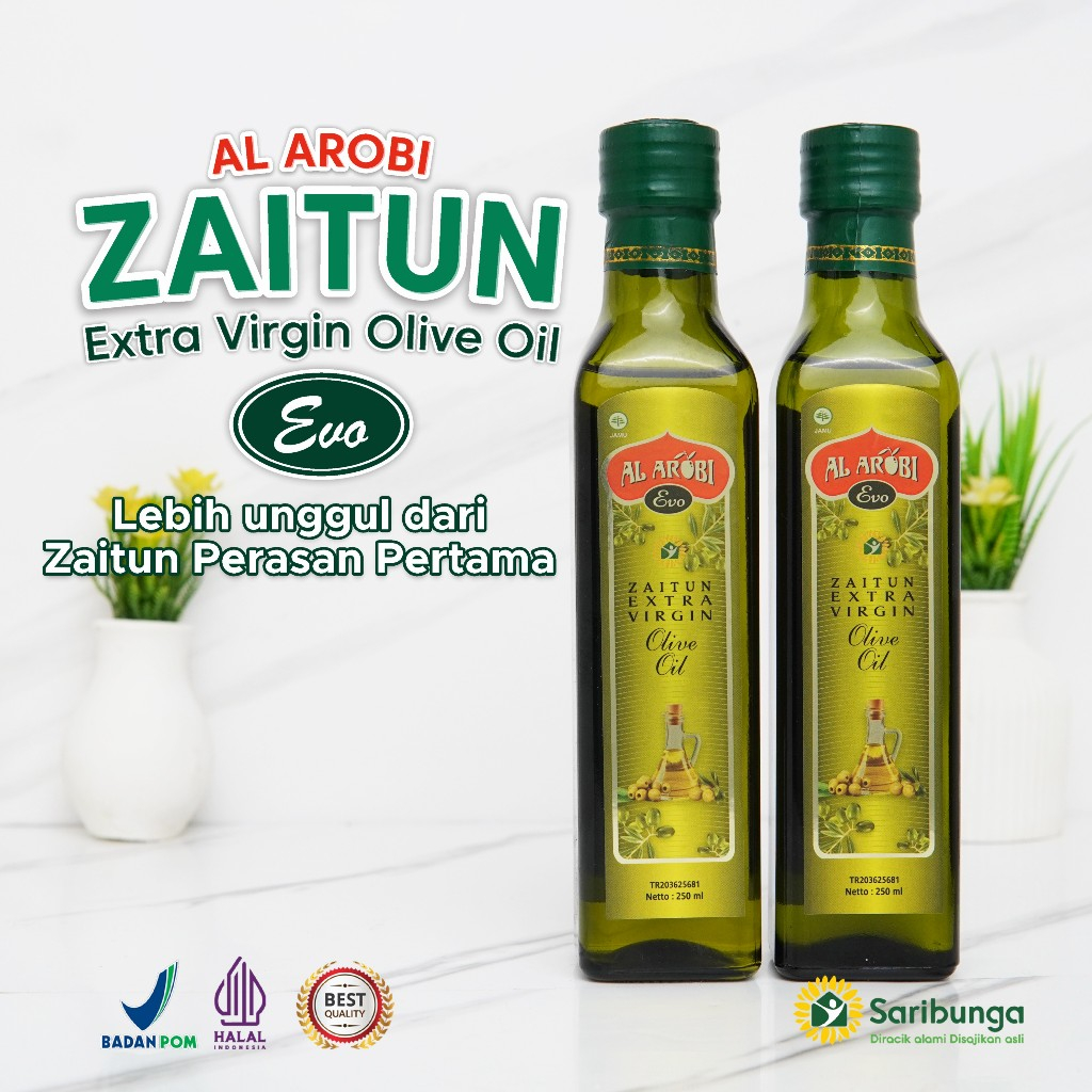 

AL AROBI Minyak Zaitun Ekstra Virgin Olive Oil Kualitas Grade A+ - Mengobati diabetes Dan Kolesterol