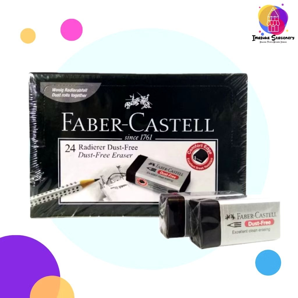 

Penghapus Faber Castell Hitam Kecil 1 Pack Isi 40 Pcs