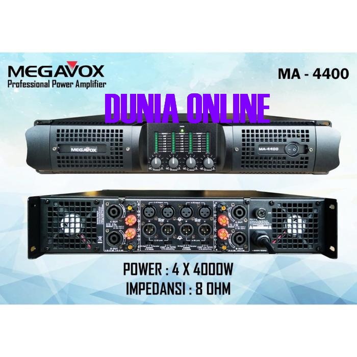 POWER AMPLI MEGAVOX MA4400 POWER MEGAVOX MA 4400