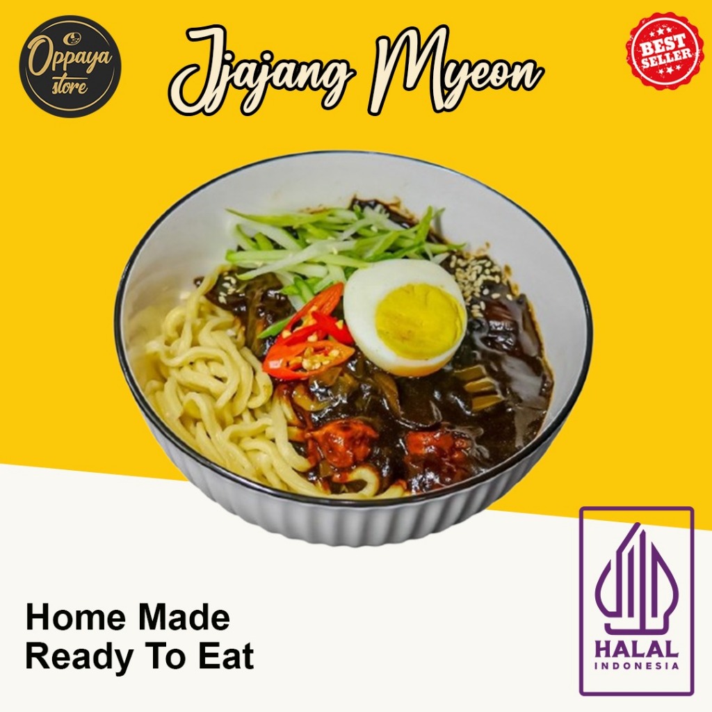 

Mi Hitam Korea Jjajangmyeon Siap makan Halal Instant Derivery