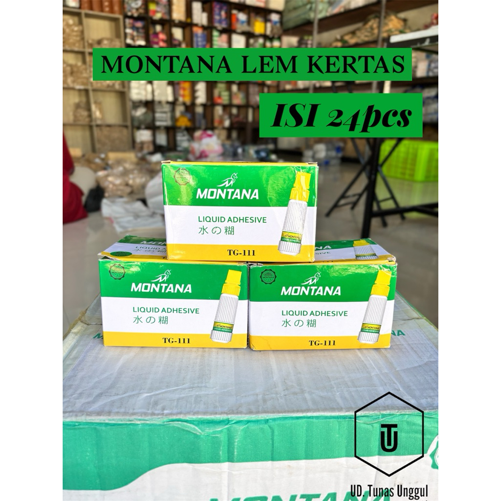 

[22ml] Lem Kertas MONTANA / Lem kertas bening / Lem cair kecil / Lem serbaguna