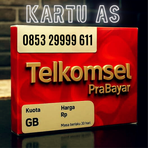 Nomor Cantik Telkomsel - Kartu AS Puas 4G LTE Hoki Kwartet 9999