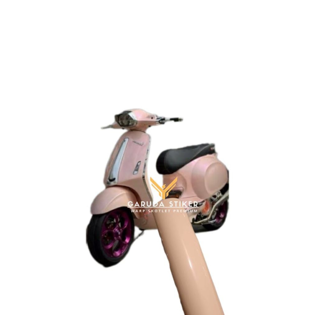 Skotlet Motor Pink Pastel Glossy Stiker Skotlet Motor Pink
