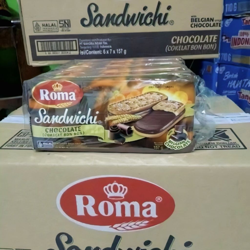 

Roma Sandwichi Chocolate 157 gr isi 5 Bungkus Per Pack