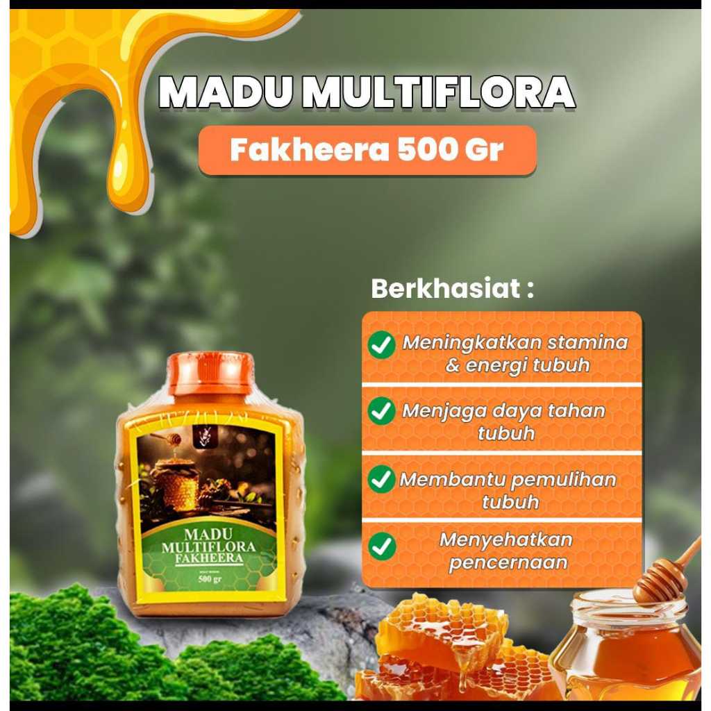 

Madu Muliflora Fakheera 500gr | Mengandung Vitamin Dan Mineral