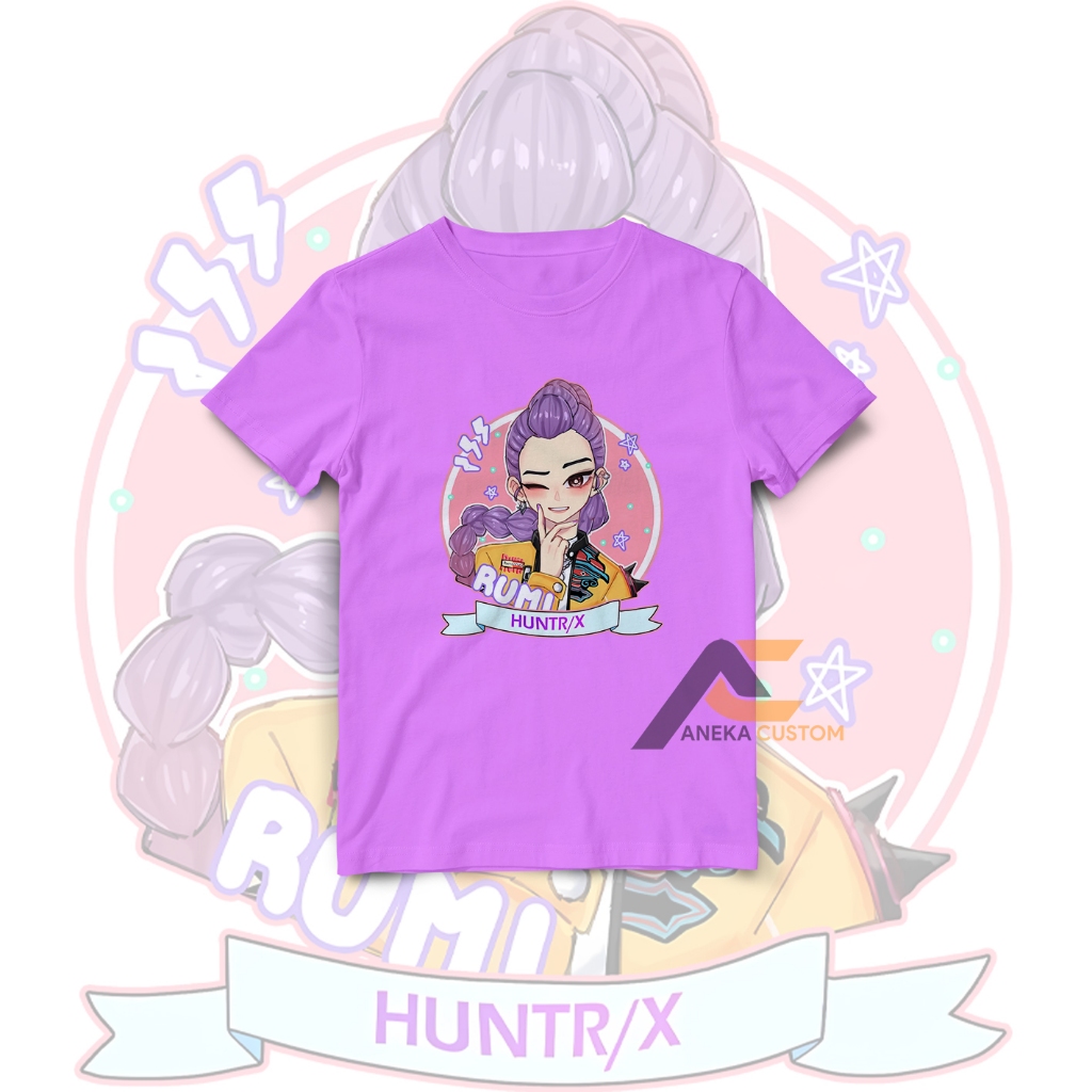 Kaos Anak Karakter Rumi KPOP DEMON HUNTER / Baju anak Demon Hunter Karakter Rumi