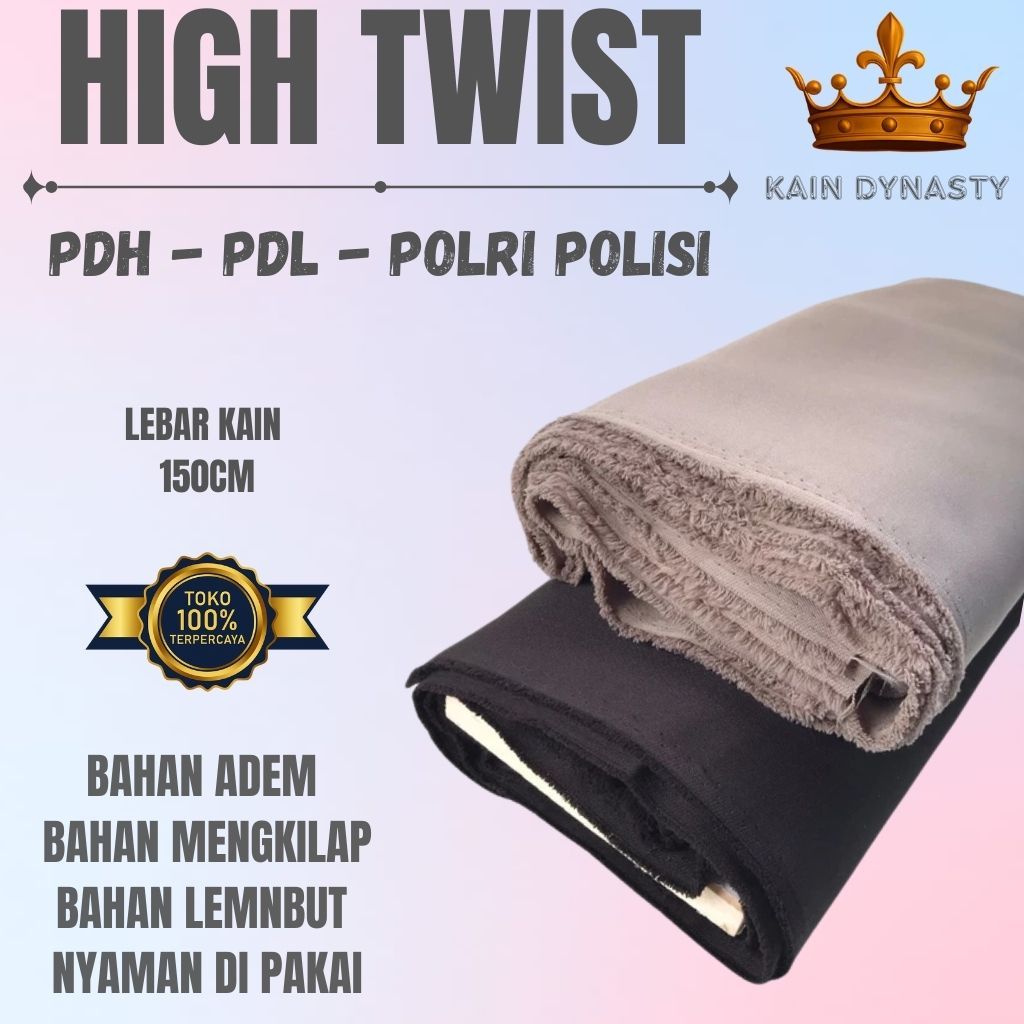 Bahan Kain Polri Pdl Meteran Original
