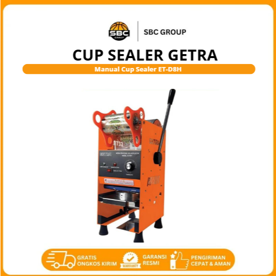 GETRA Manual Cup Sealer SC-D8H Mesin Penyegel Gelas Plastik / Alat Press Minuman Cup Getra
