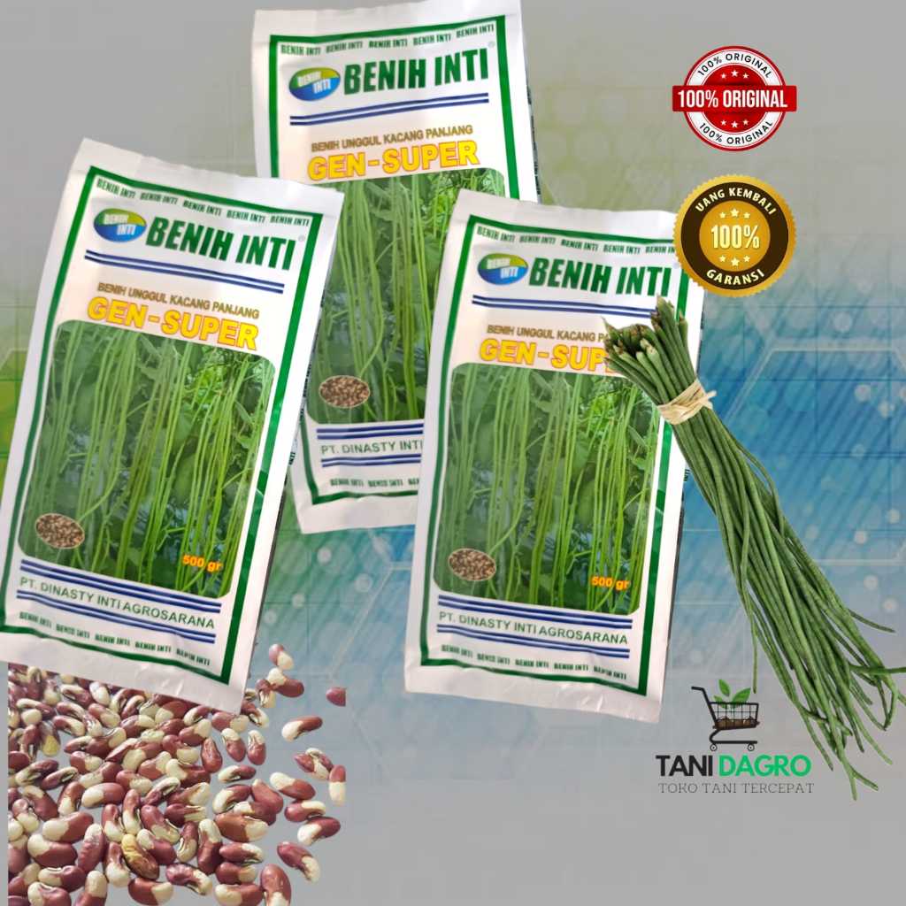 

ENIH KACANG PANJANG GEN SUPER 500 GRAM – Sangat lebat Tahan layu fusarium dan tidak gembos buah padat