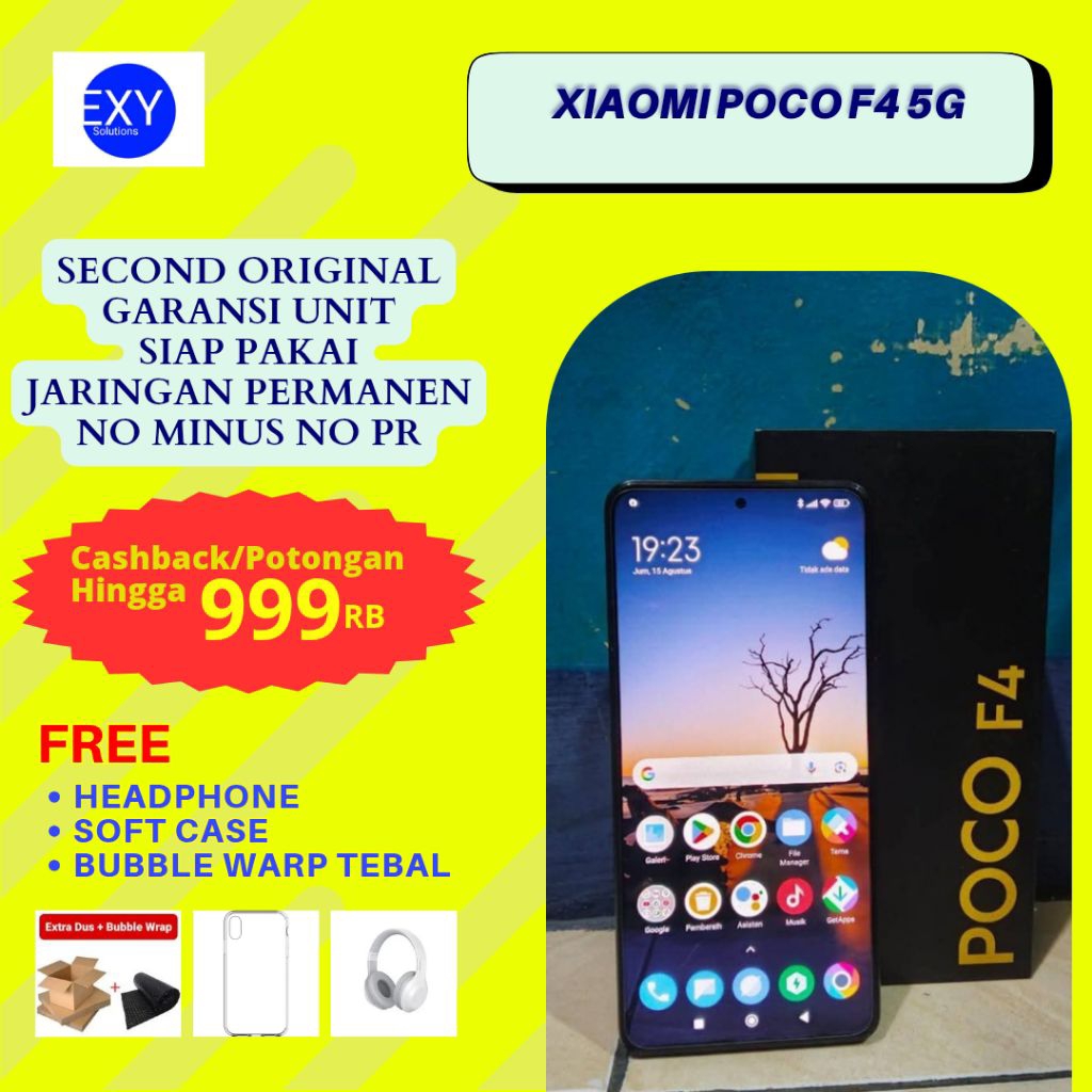 Xiaomi Poco F4 5G Ram 6/128GB | Ram 8/256GB Second Bekas Original Bergaransi Resmi Extam