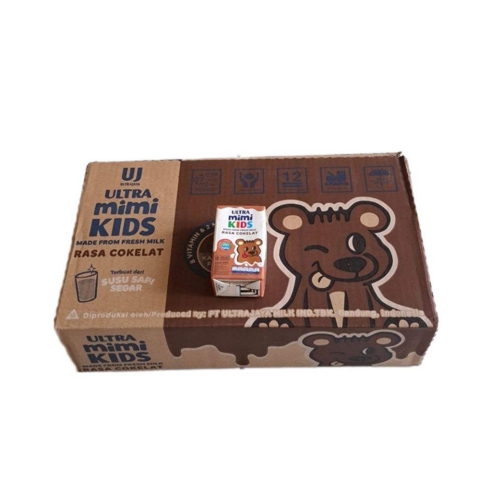 

[Cokelat] 40pcs/1 Karton Susu UHT Ultra Mimi Kids 125ml