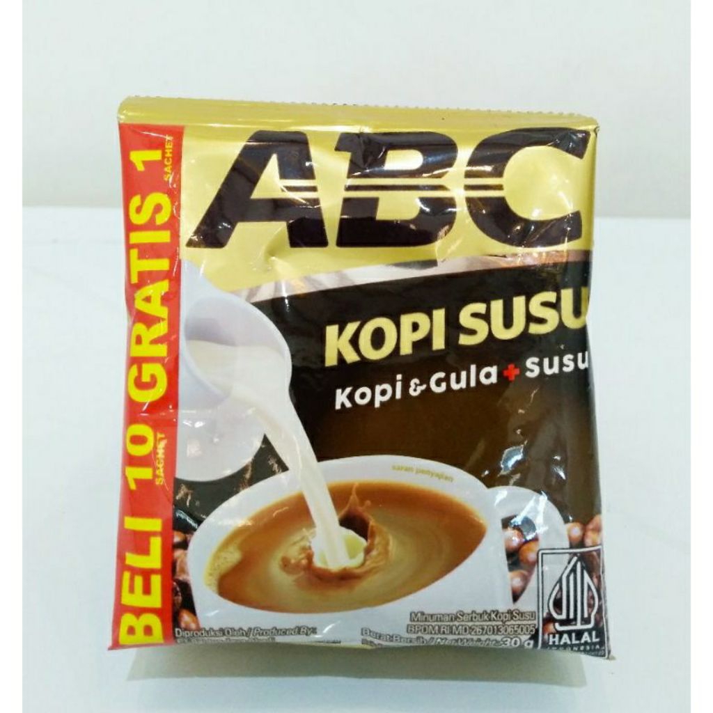 

ABC Kopi Susu 1 Renceng (isi 11 sachet) 30 gram per sachet