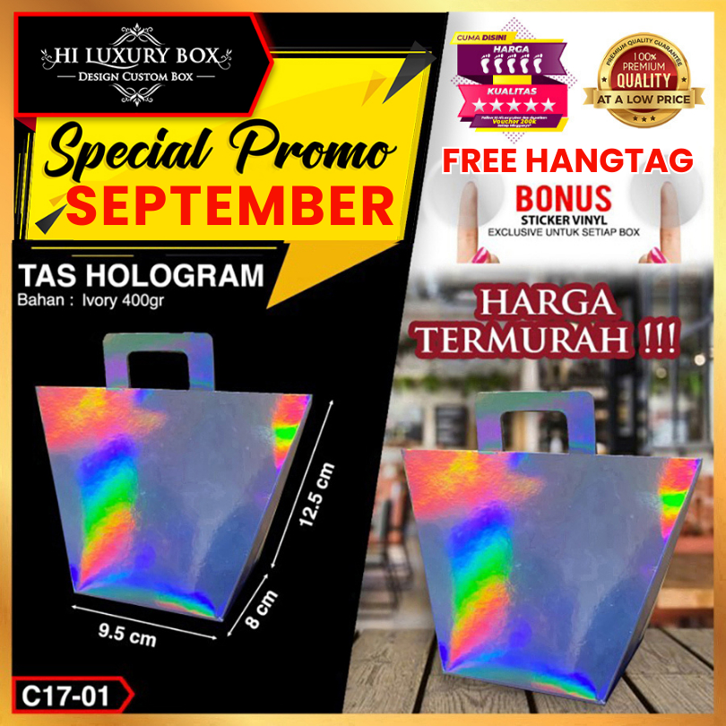 

Tas Souvenir Silver Hologram - Goddie Bag Mini - C17