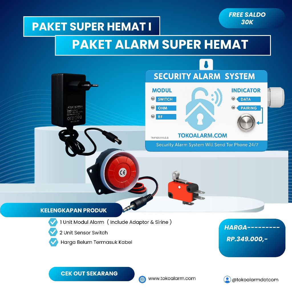 ALARM Anti Maling Berbasis Android/APK PAKET SUPER HEMAT 9 (ALARM PENGAMAN KHUSUS )