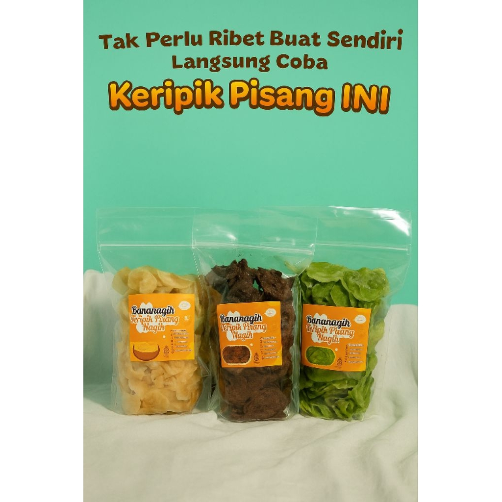 

BANANAGIH Keripik Pisang manis 100gr / keripik pisang lumer 100gr