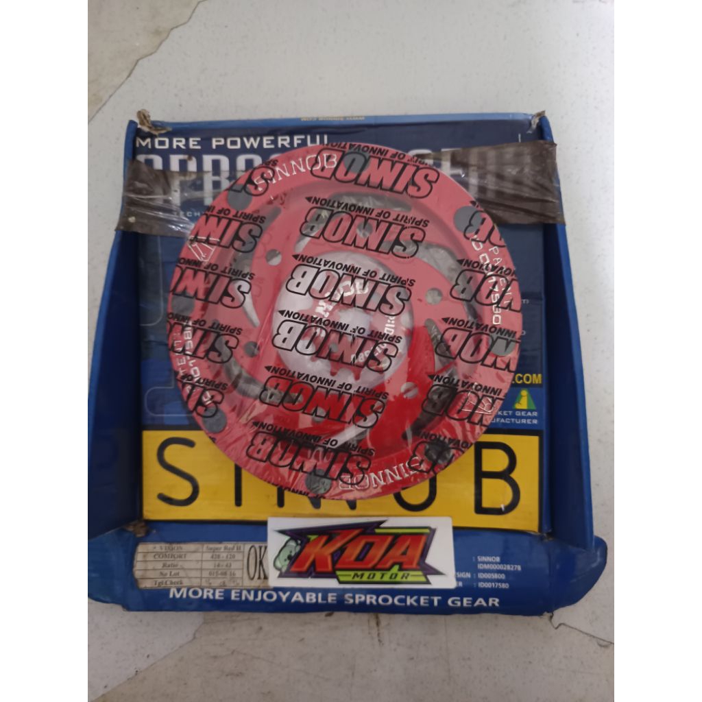 spocket gear sinnob vixion 428-120L red