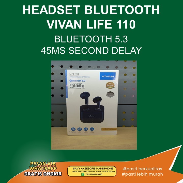 HEADSET BLUETOOTH VIVAN LIFE 110