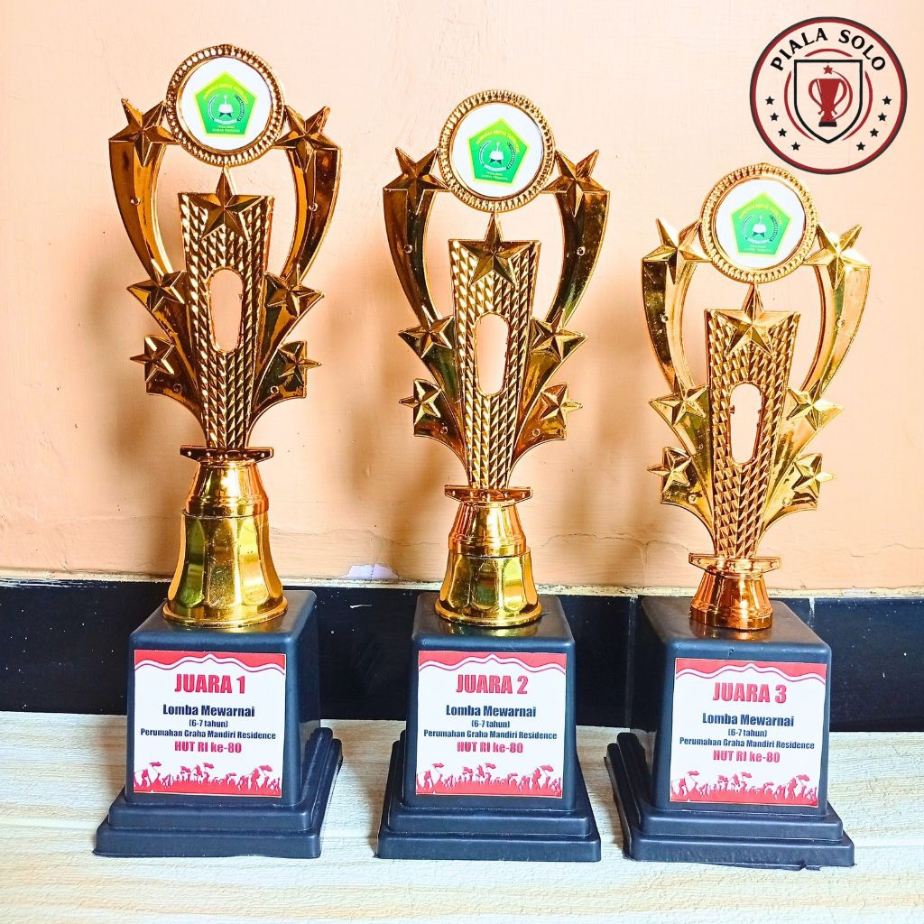 PIALA SET JUARA 123 MURAH piala kejuaraan, piala sekolah , piala lomba