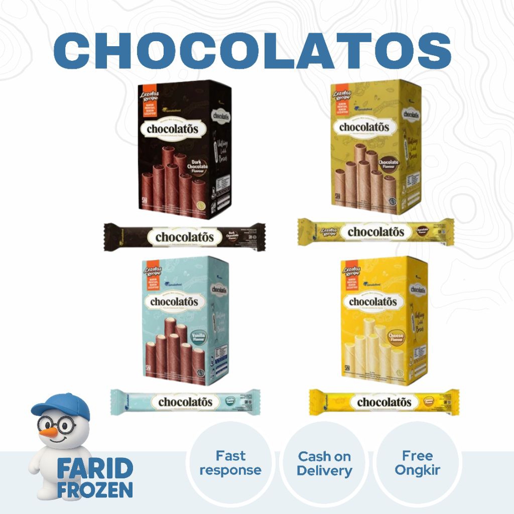 

CHOCOLATOS WAFER ROLL 14GR X 24 ( 1 BOX ISI 24 PCS )