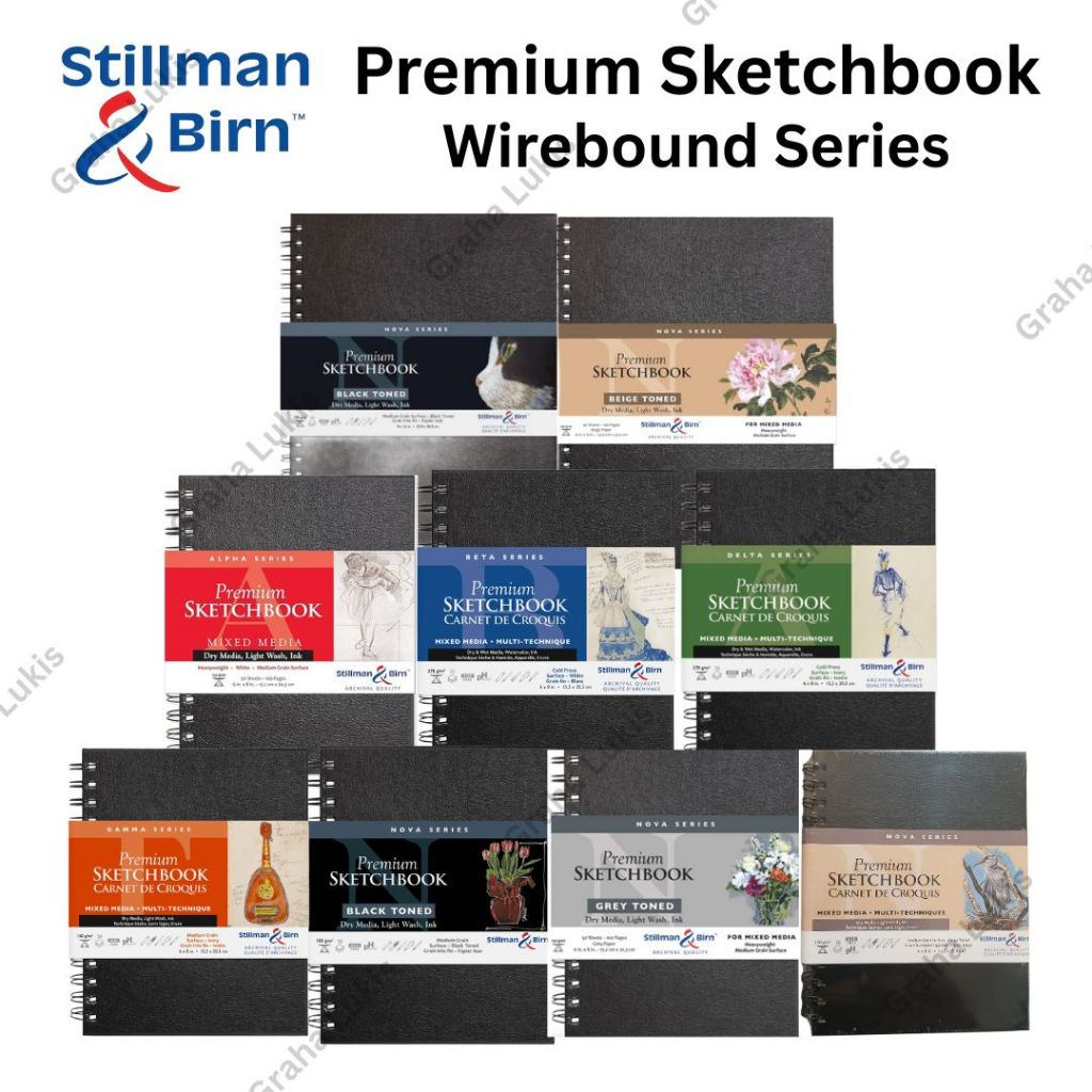 

Stillman & Birn Premium Sketchbook Mixed Media - WIREBOUND (Ring Samping)