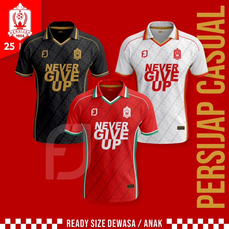 Jersey Persijap Retro Casual 2025 / 2026 Dewasa & Anak