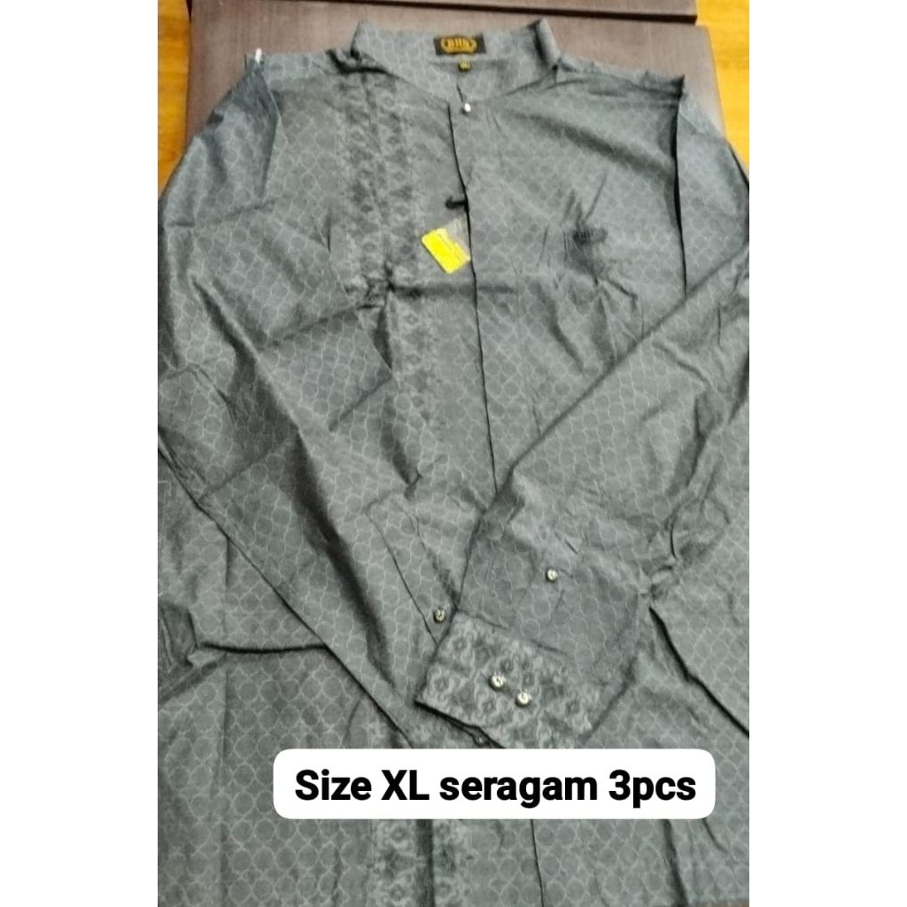 BAMUS Baju Koko Muslim BHS MASTERPIECE MS Bahan Sutra Mesres