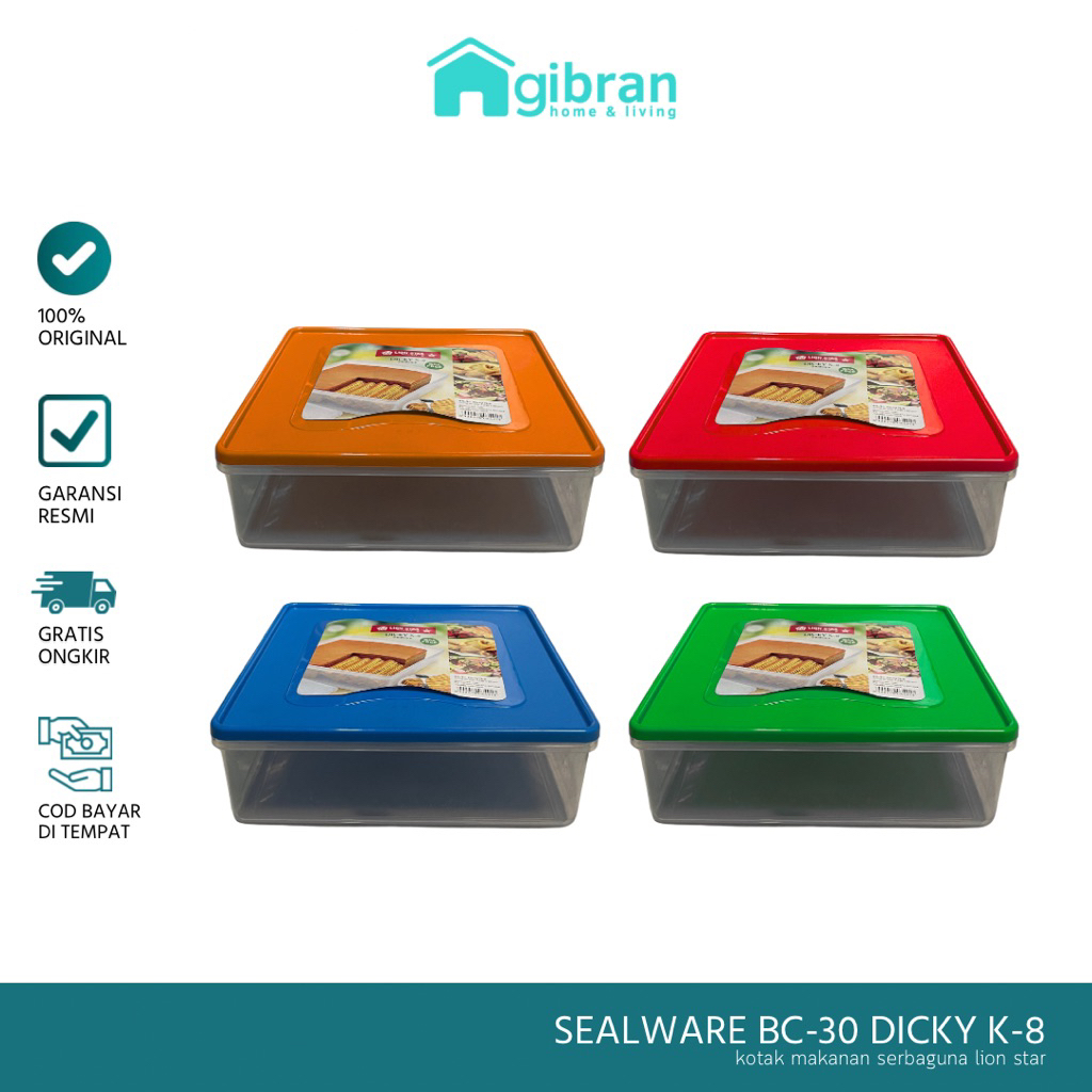 Lion Star Kotak Makanan Plastik Serbaguna Kotak Kue Kotak Donat 3.7 Liter