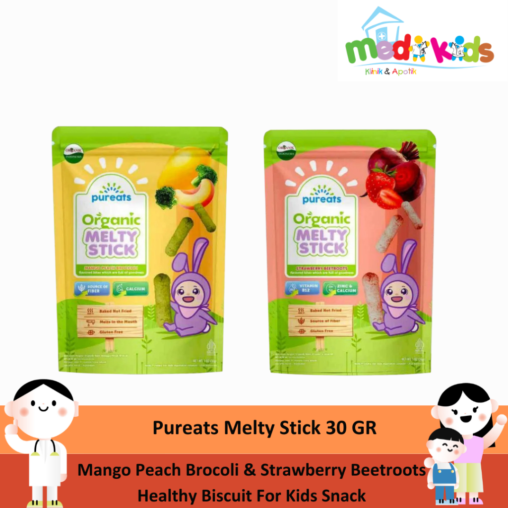 

Pureats Melty Stick 30 Gr - Snack Sehat Untuk Keluarga - Cemilan Keluarga Sehat & Anak