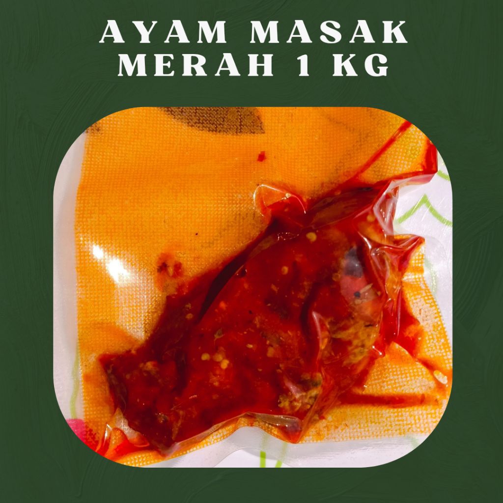 

Ayam Masak Merah Vacuum / Ayam Masak Balado Khas Melayu / Frozen / Siap Saji 1kg