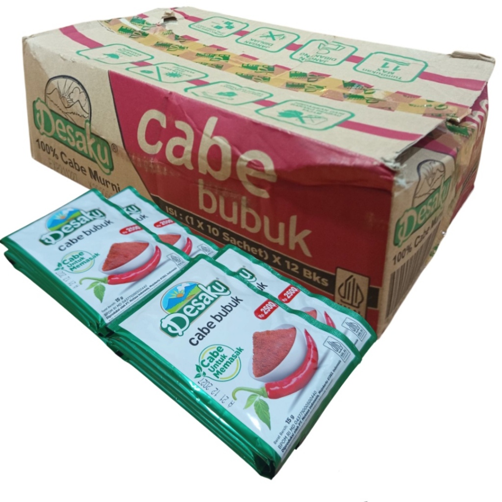 

PROMO 1 DUS DESAKU CABE BUBUK 15G BUMBU INSTAN 12 PACK 120SACHET