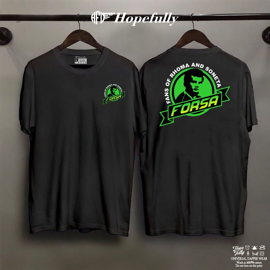 Tshirt Kaos Forsa Rhoma irama premium quality / Kaos rhoma irama Forsa Soneta 100% Catton