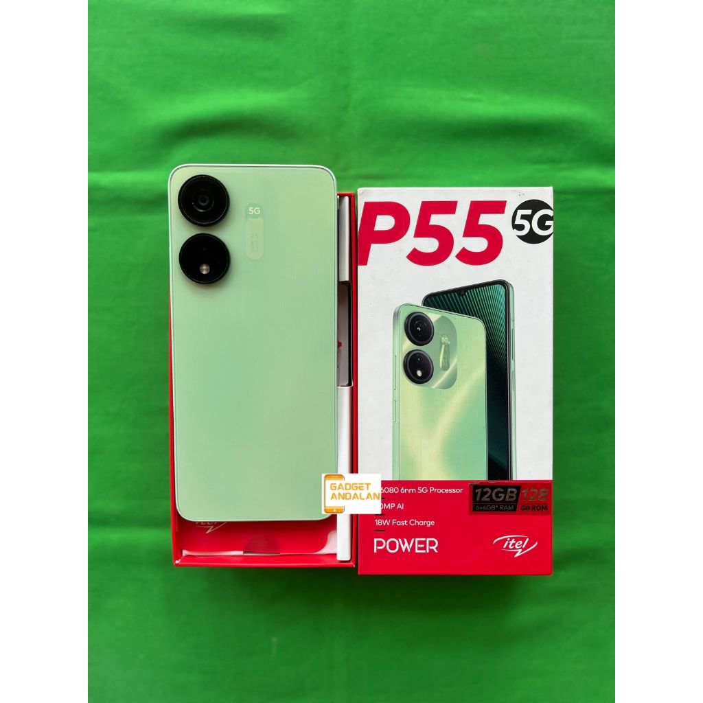 Itel P55 5G 6/128GB Second fullset garansi
