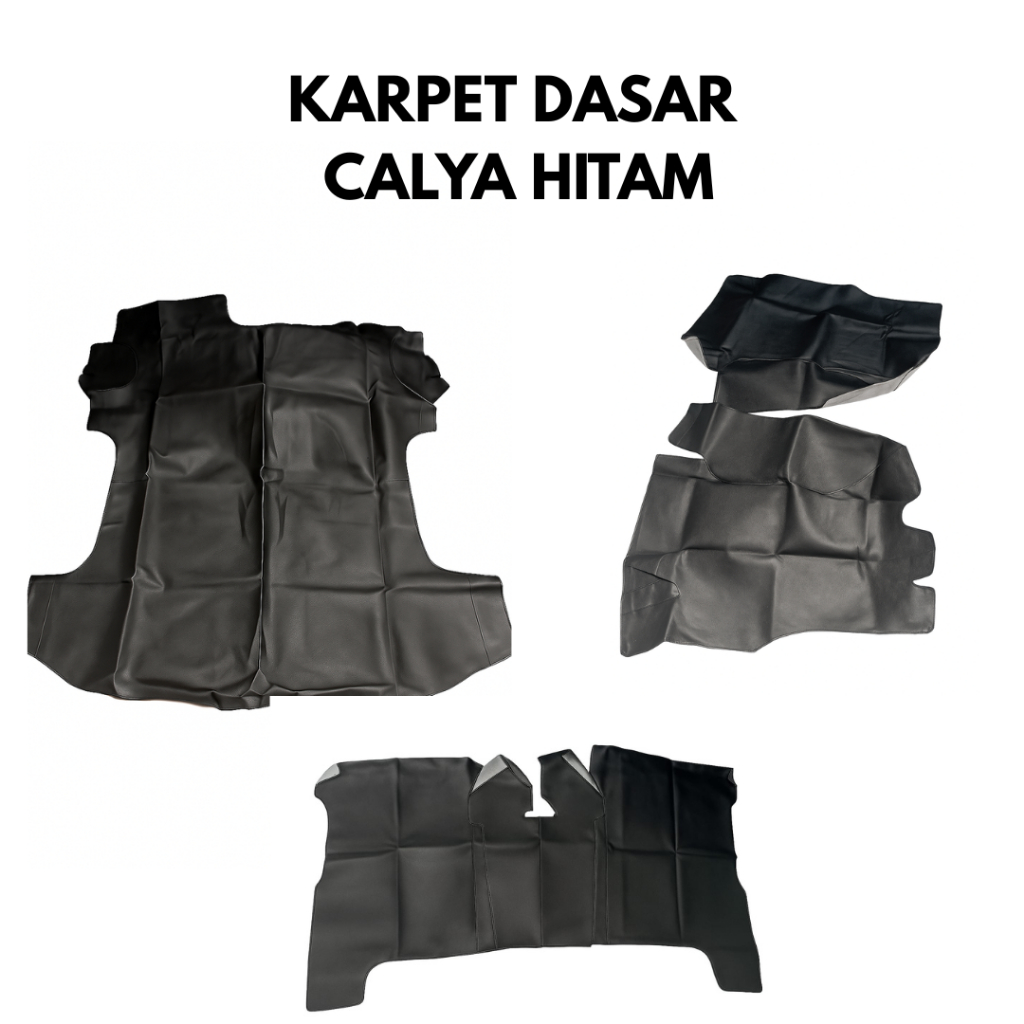 Karpet Dasar Full Set Toyota Calya Warna Hitam – Pelapis Lantai Mobil Anti Air & Mudah Dibersihkan