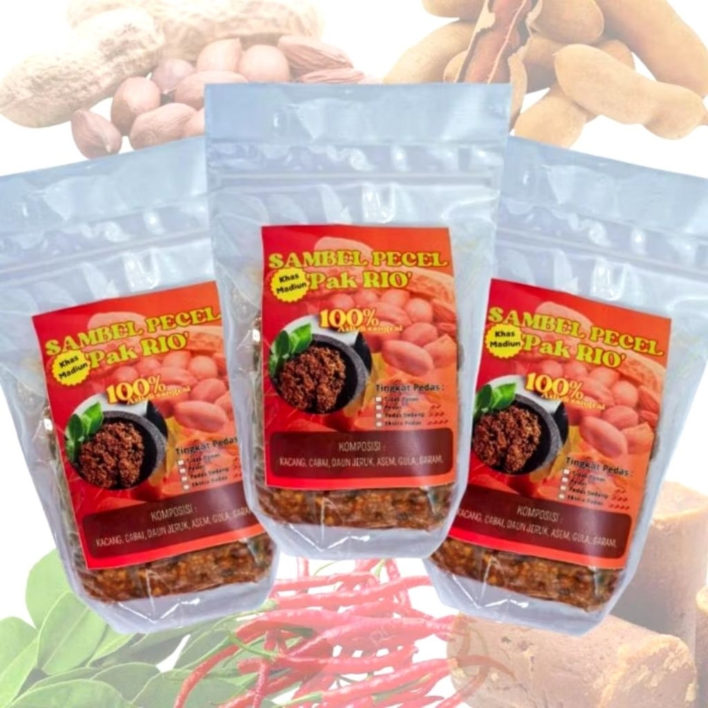 

Sambel Pecel Khas Madiun 250gram Asli Bumbu Kacang Tanpa Bahan Pengawet Di olah secara traditional tanpa minyak goreng