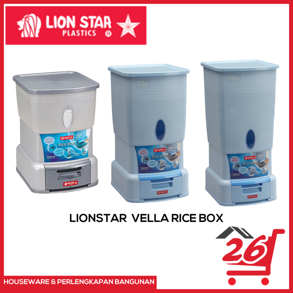 LION STAR Vella Rice Box / Tempat Beras
