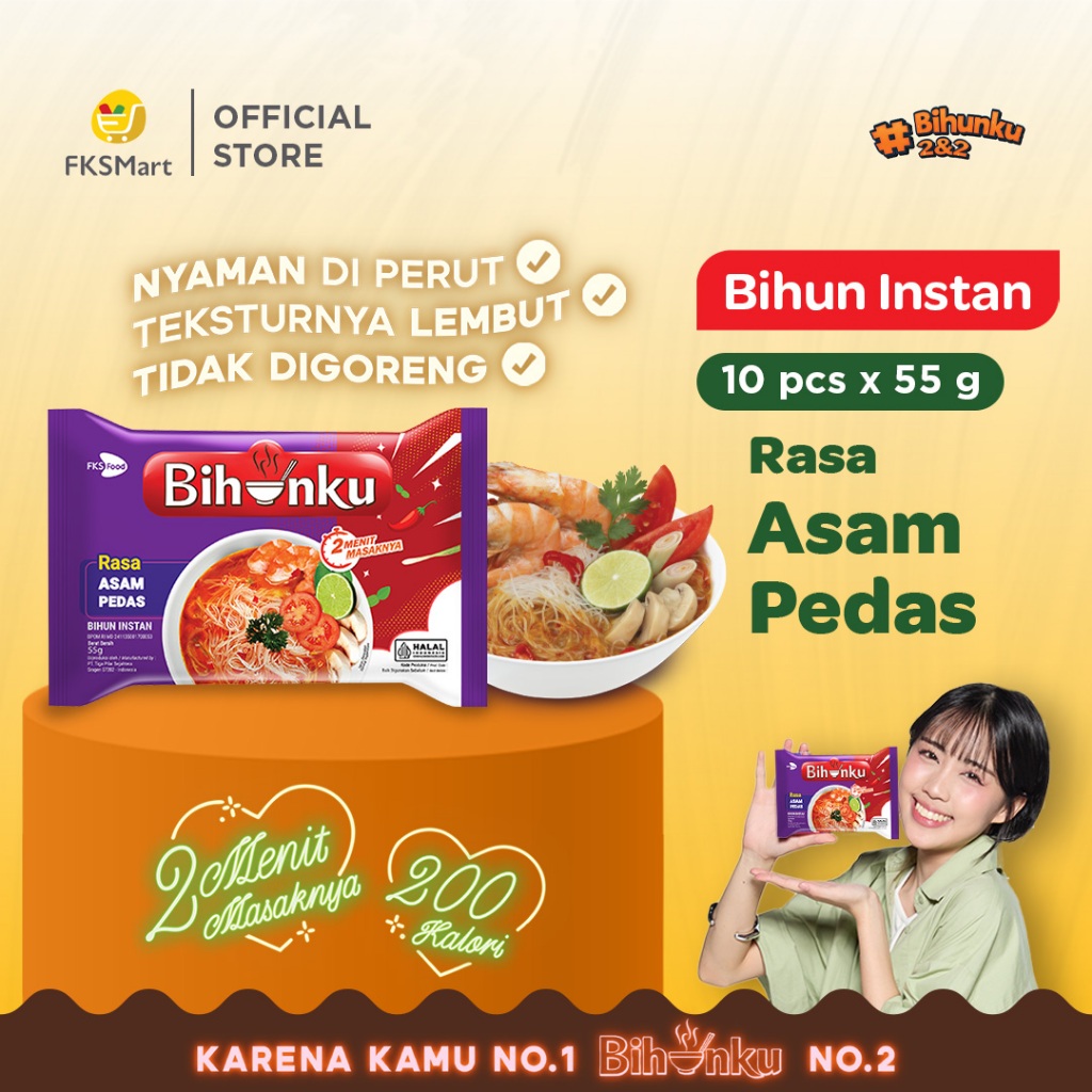

Bihunku Asam Pedas Paket Isi 10