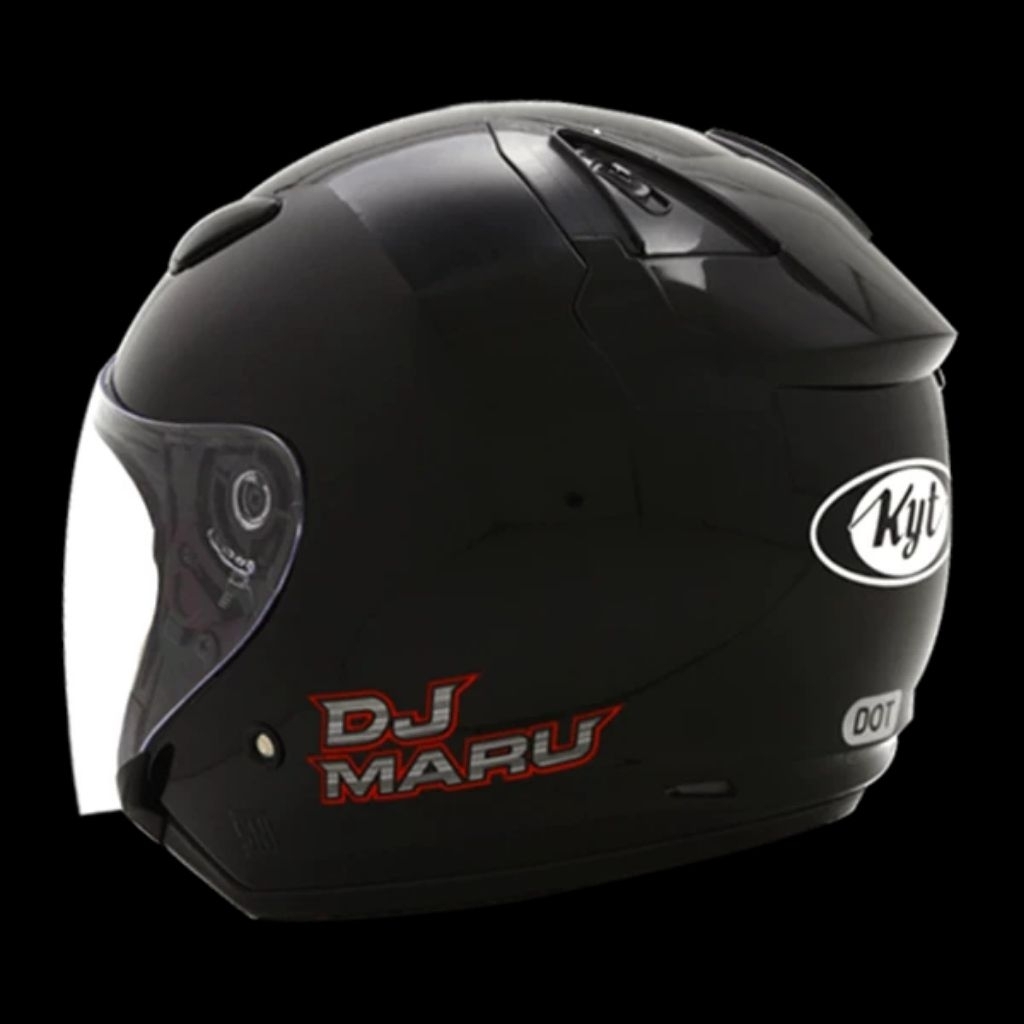 KYT DJ MARU BLACK DOFF