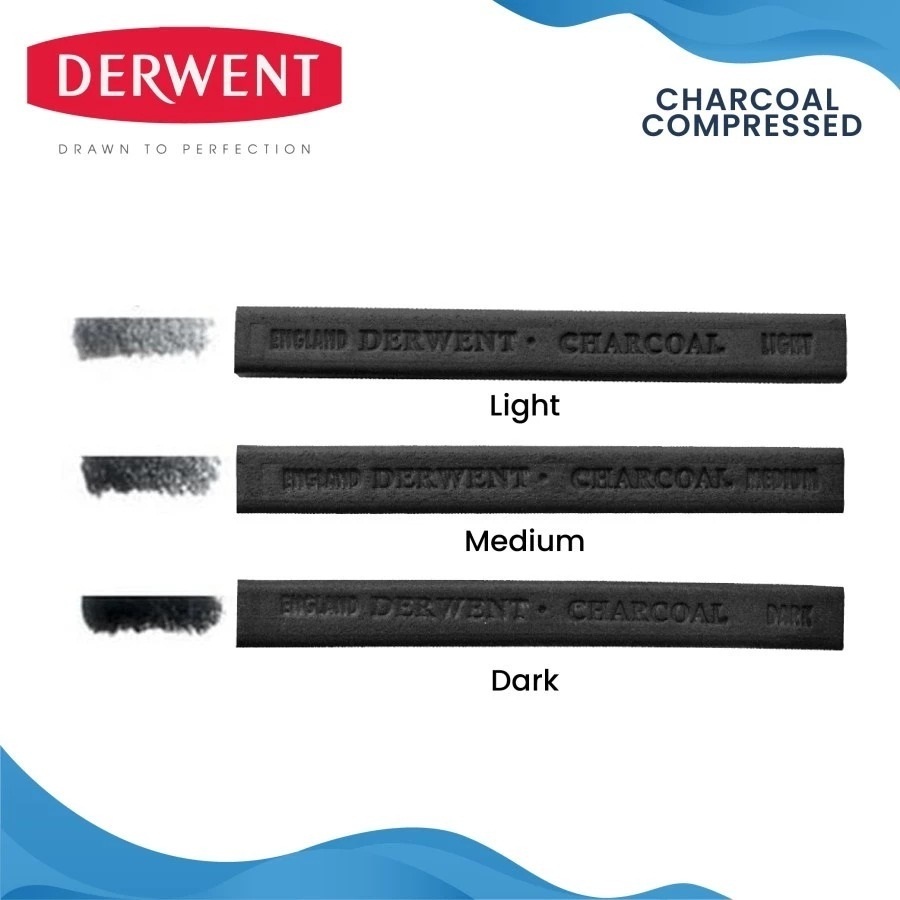 

Derwent Compressed Charcoal Block / Charcoal Batang / Arang Batang (1pcs)