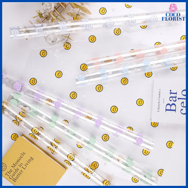 

PACK 20 Kertas Buket Cellophane Transparant Bening Waterproof Flower Wrapping KB64
