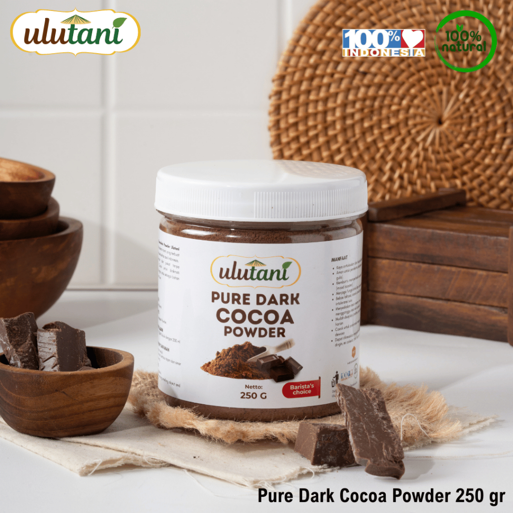 

Pure dark Cocoa Powder / Bubuk Coklat Murni Ulutani 250 gr