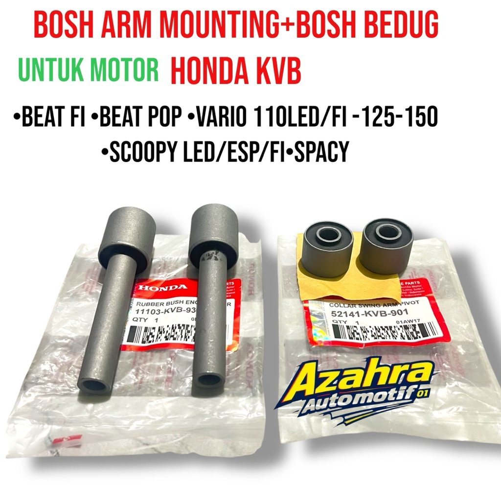 Bosh Bedug Bosh Panjang+Bosh ARM Mounthing Honda KVB Vario 125-150-110 Beat fi Beat Pop Scoopy spacy