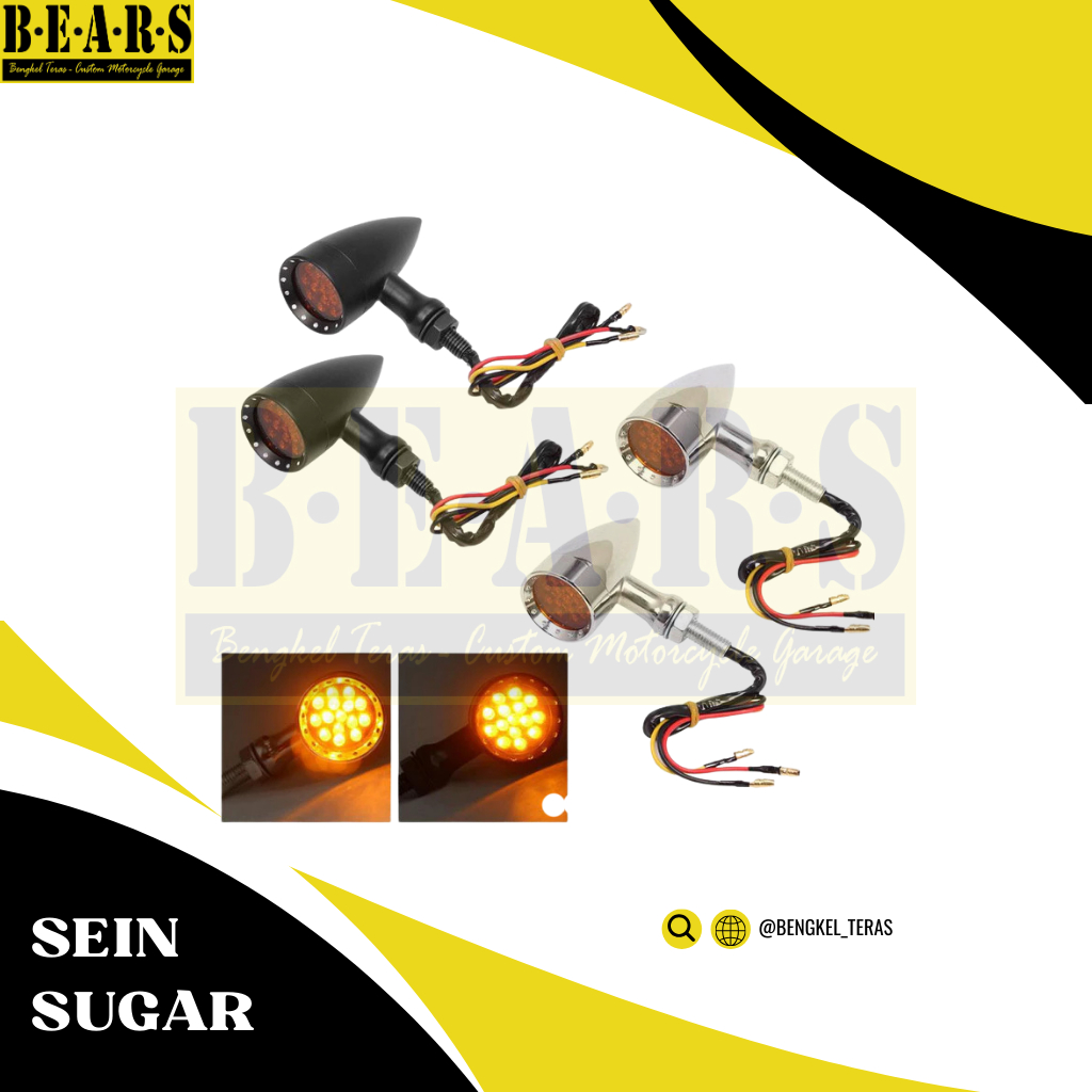Lampu Sein Motor LED Sugar Import motor custom Universal W175