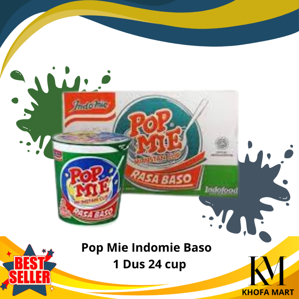 

POP MIE INDOMIE CUP RASA BASO | 1 DUS ISI 24 CUP | Khofa Mart