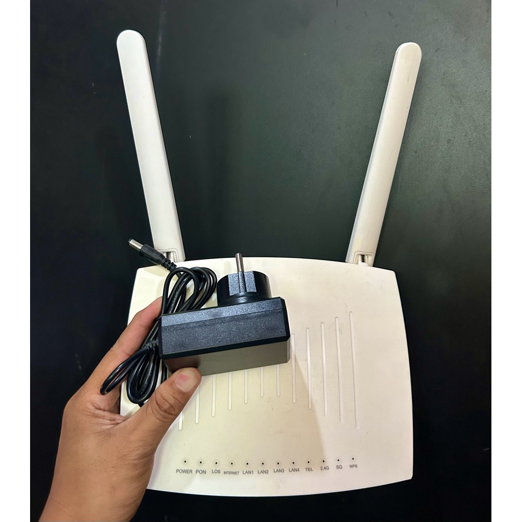 ONT XPON F780L + Adaptor..Support  OMCI Jaringan 5G