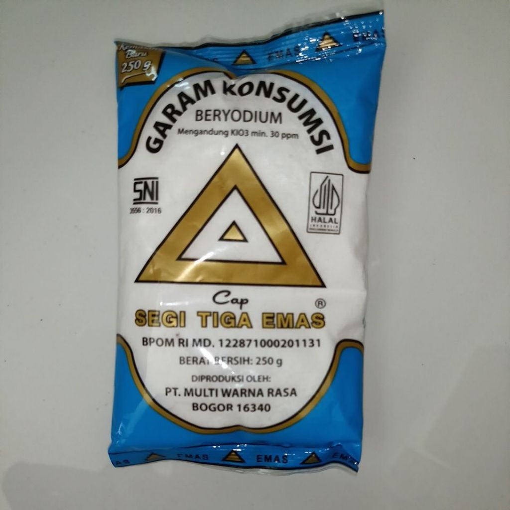 

garam dapur cap segi tiga emas 250g