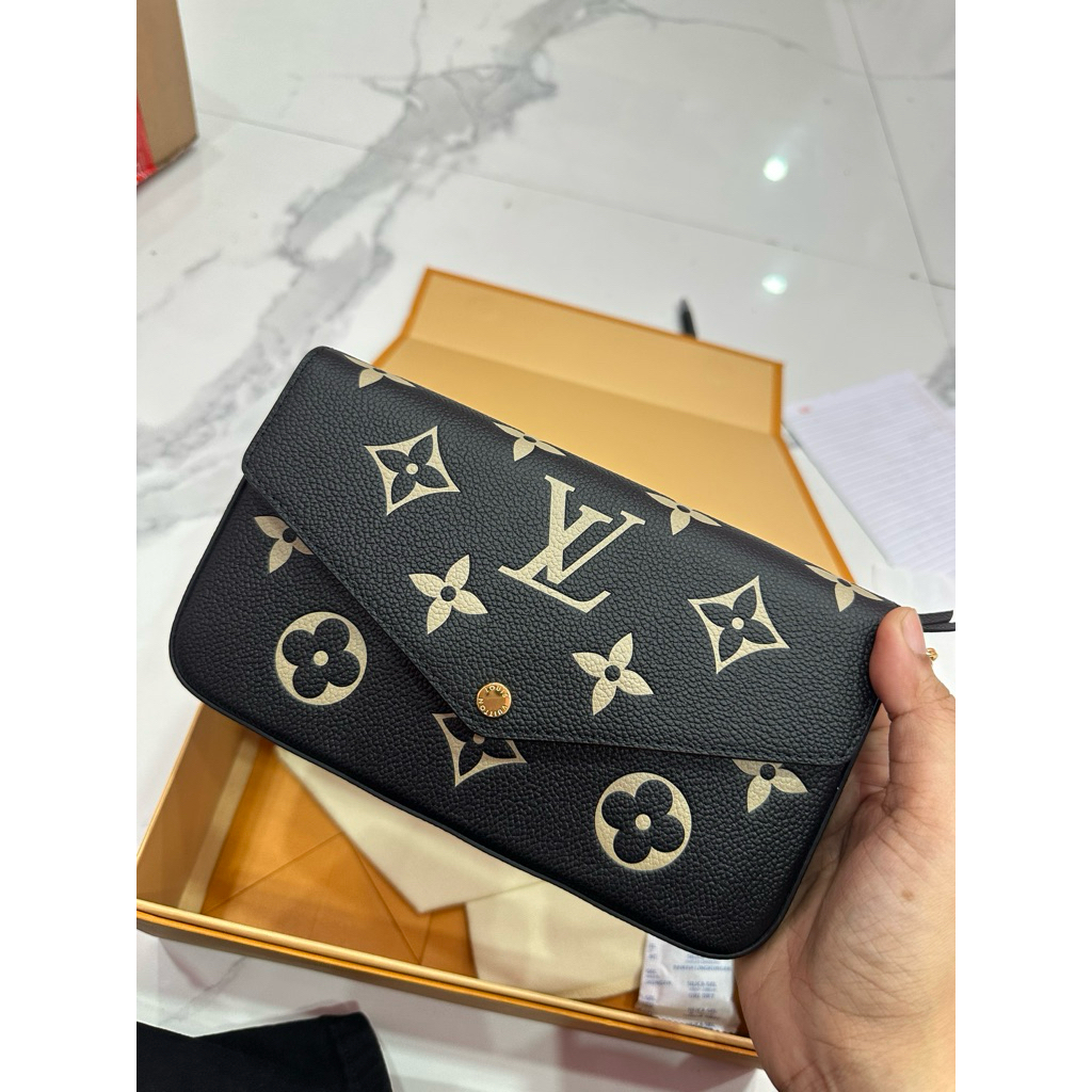 Preloved LV Louis Vuitton Pochette Felicie Monogram Empreinte