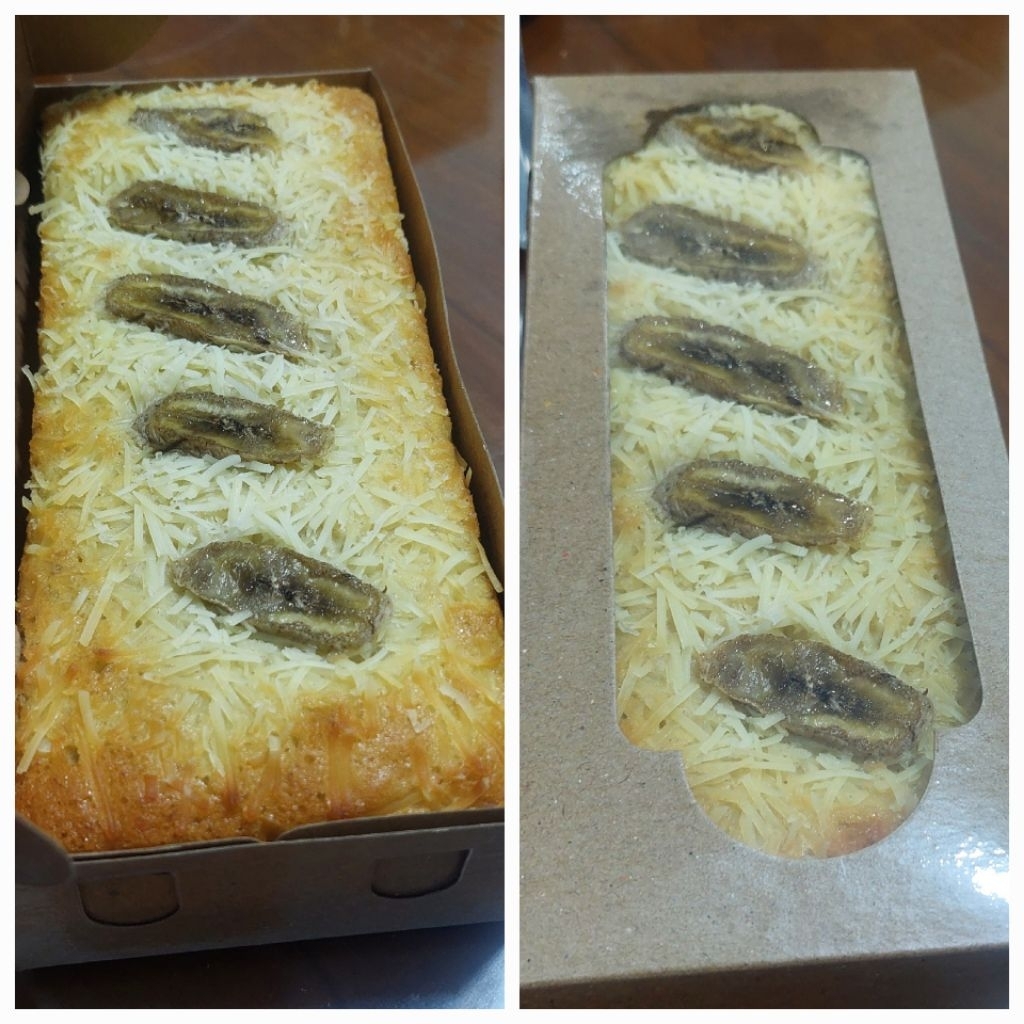 

Bolu Pisang/Bolu tape - Toping Keju/Keju Pisang/Original - Homade