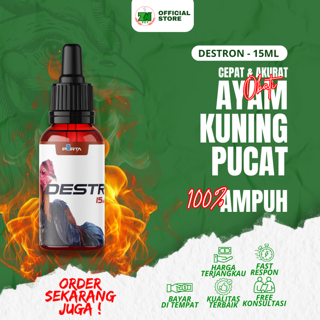 DESTRON - OBAT AYAM SAKIT KUNING / Obat Ayam Kuning